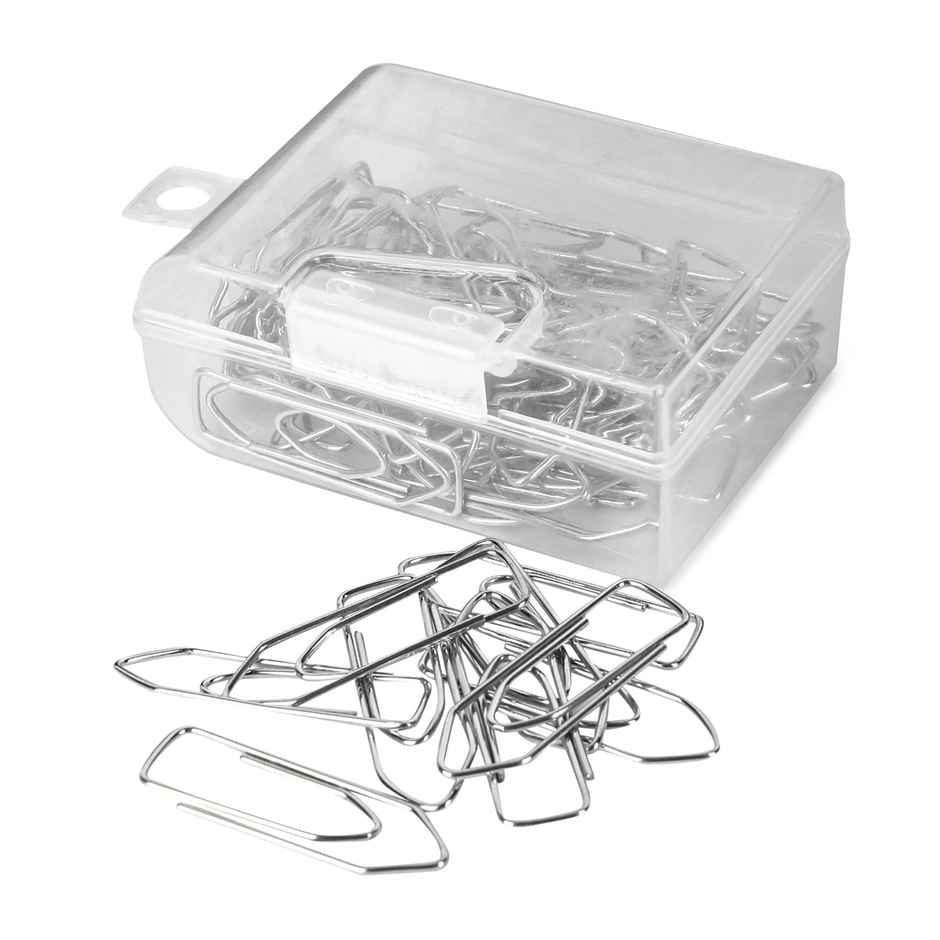 Saya U Clips - 36mm Metal Steel Gem Clips for Paper Organization - 50 Clips per Pack