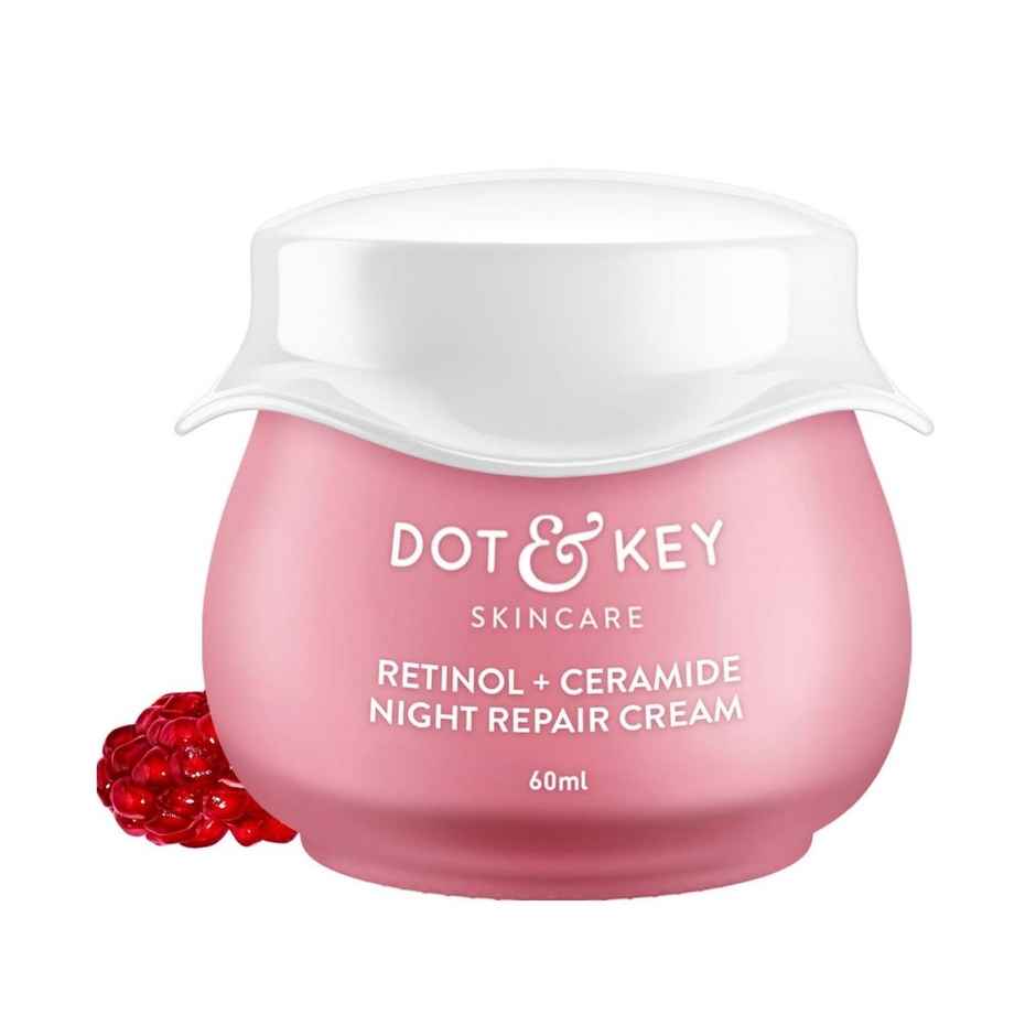 Dot & Key Retinol Night Cream With Ceramides Hyaluronic & Hibiscus Smoothes Wrinkles Fine Line