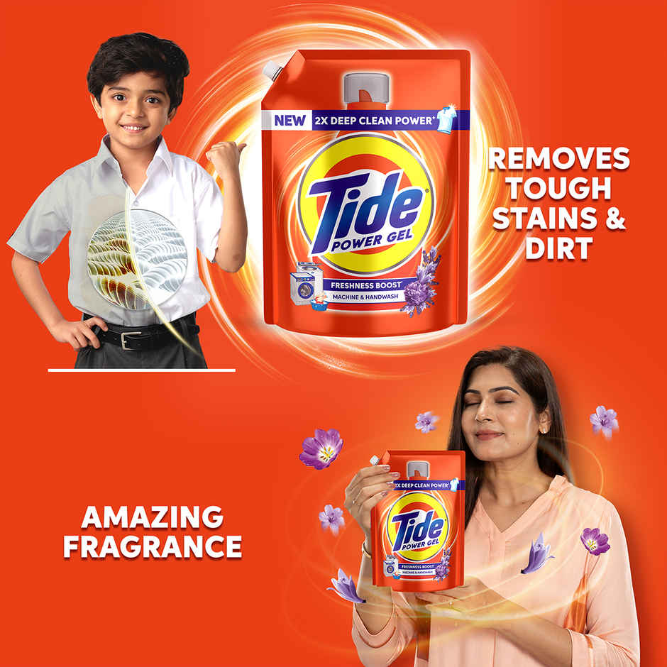 Tide Power Gel Liquid Detergent for Top Load & Front Load Washing Machine