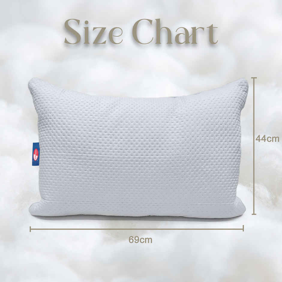 Sassoon Laika Microfiber Quilted Pillow (Blue)