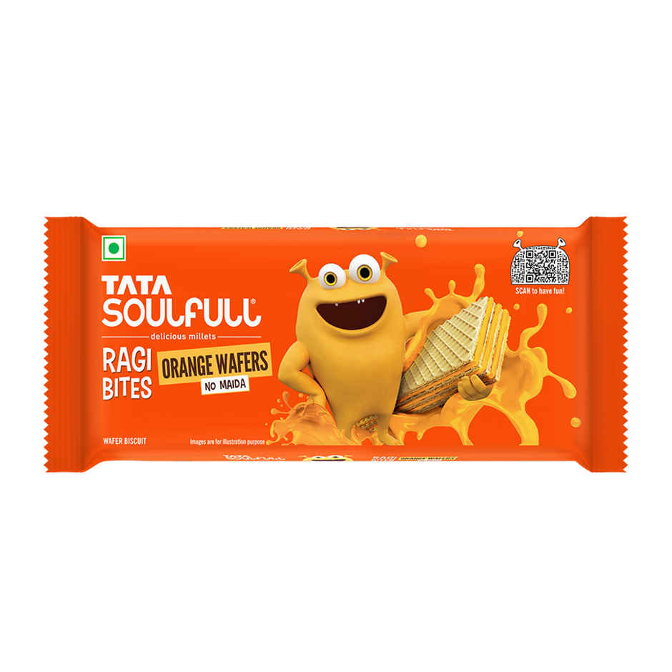 Tata Soulfull Ragi Bites | Orange Wafers | No Maida