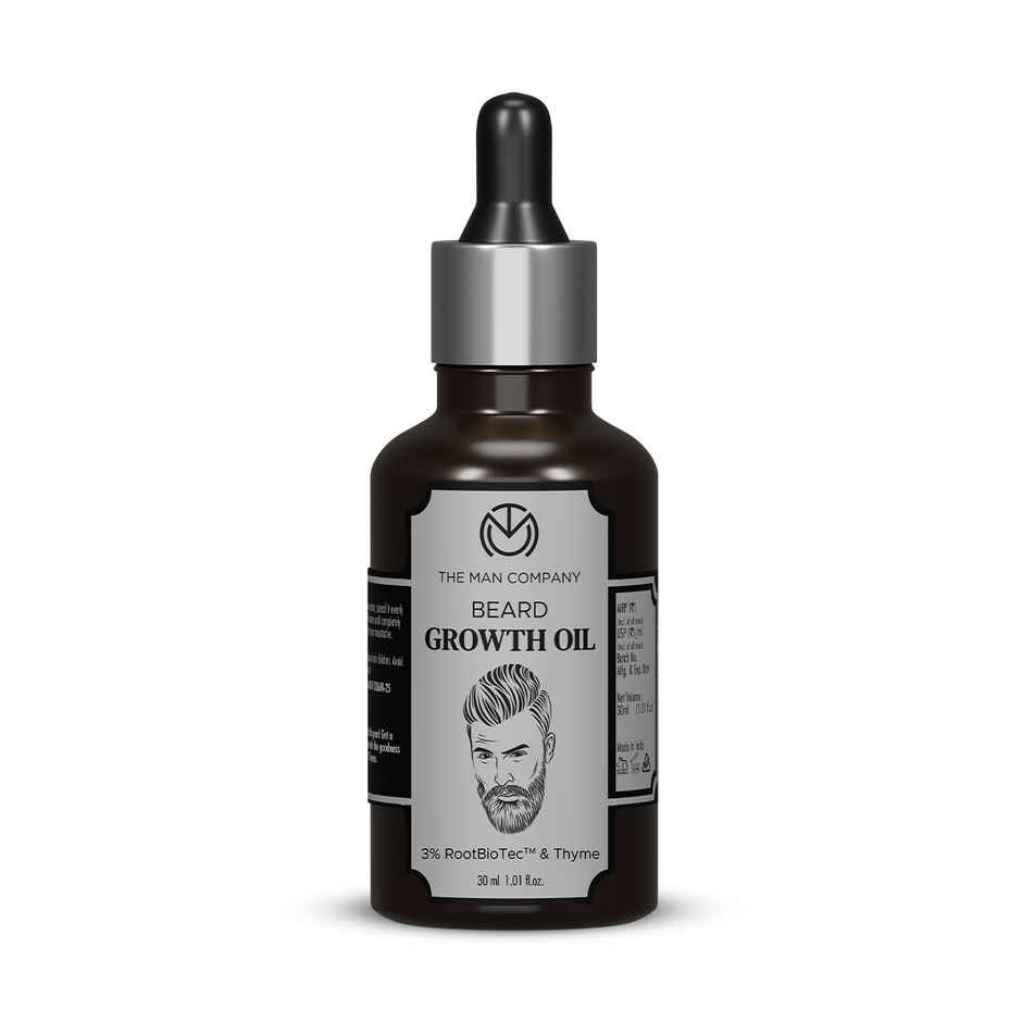 The Man Company Beard Growth Oil I Almond & Thyme