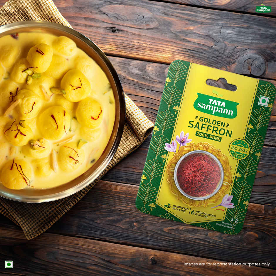 Tata Sampann Golden Saffron | Natural Aroma And Colour | Pure Kesar