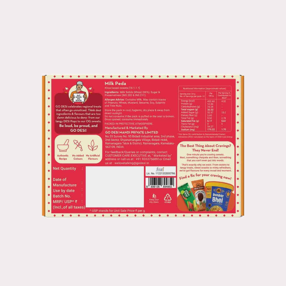GO DESi Milk Peda | 66% Khoa