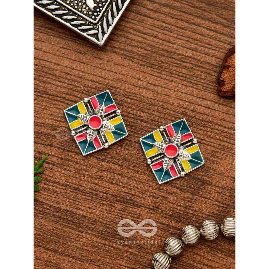 Everstylish The Homestead Hues- Enamelled Oxidised Earrings