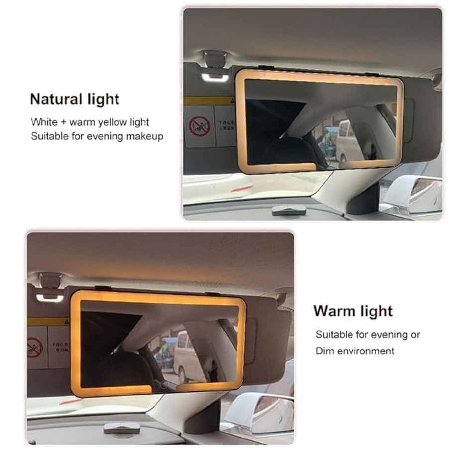 Hashwow LED Car Sun Visor Vanity Mirror