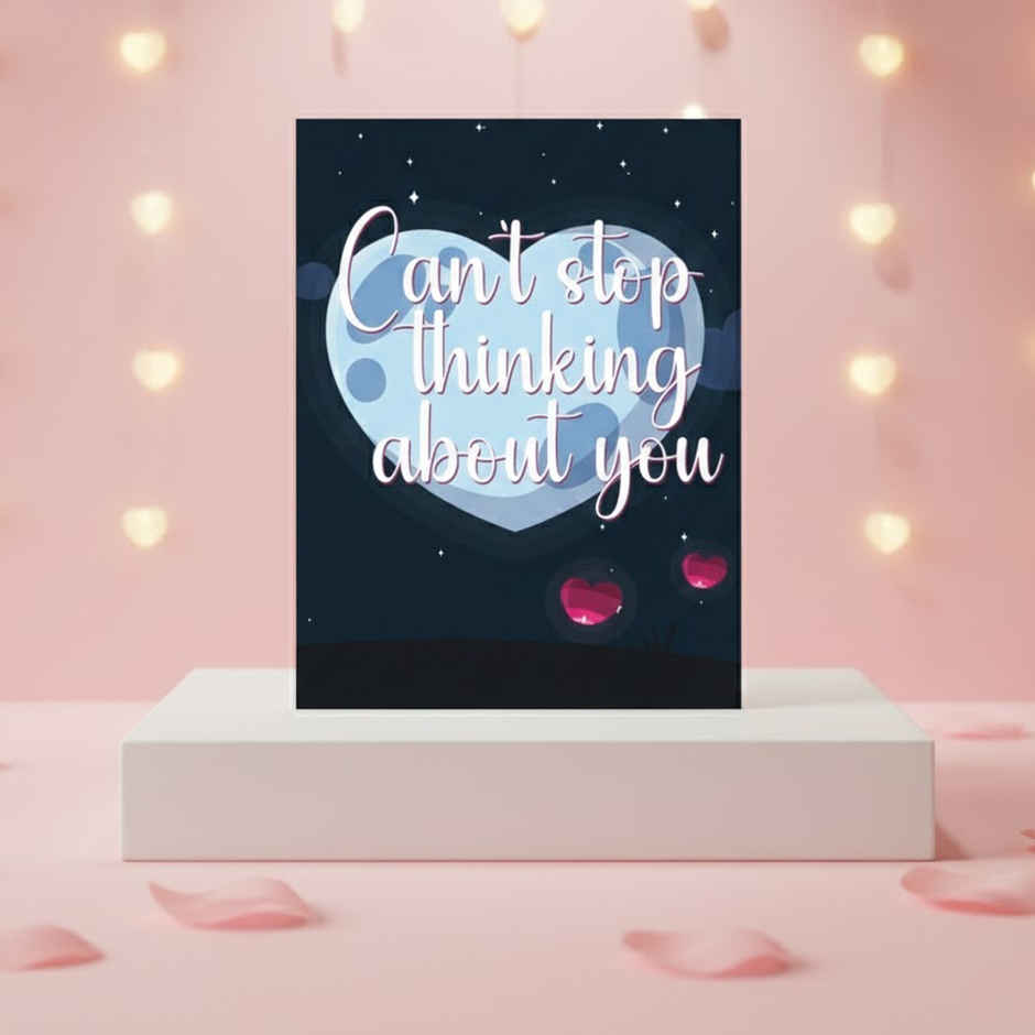 Can't Stop Thinking about You | Greeting Card | Vibebling