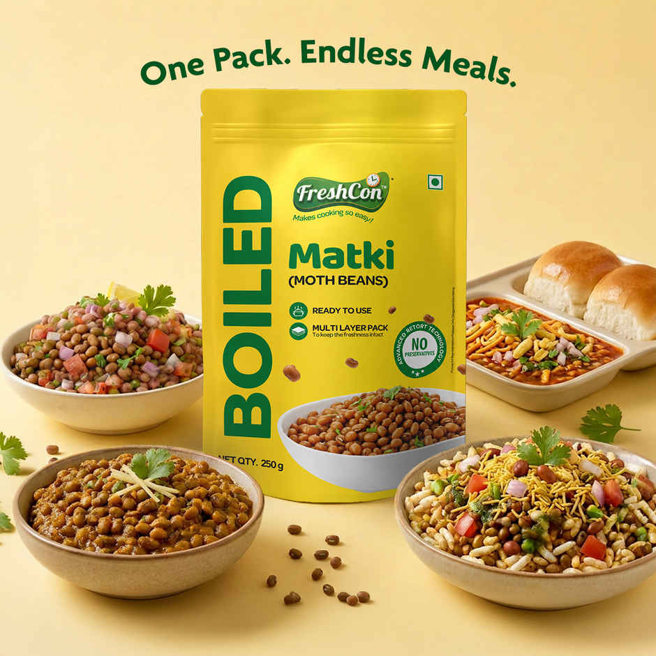 Freshcon Boiled Matki | Moth Beans