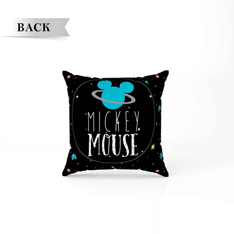 Sassoon Disney Mickey Mouse Reversible Printed Filled Cushion | Black