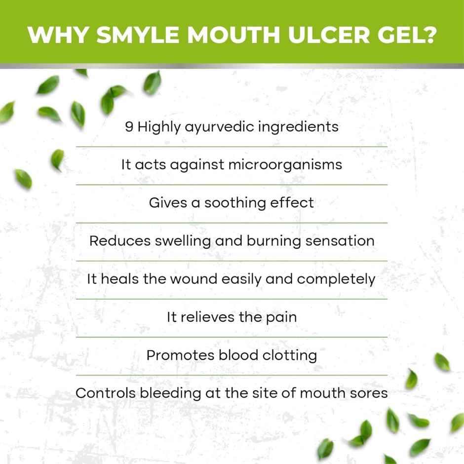 Smyle Ulcer Mouth Gel Mono Carton