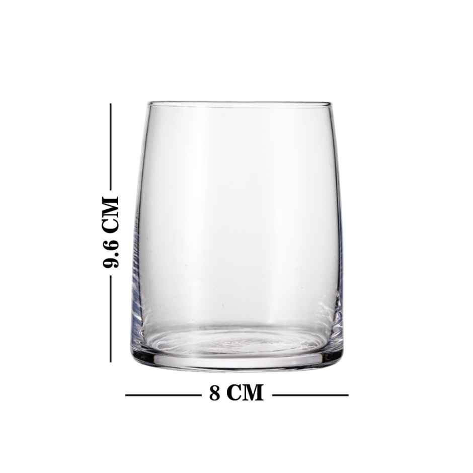 Sanjeev Kapoor Cosmo Rock Glass 330 ml | Set of 6 Piece