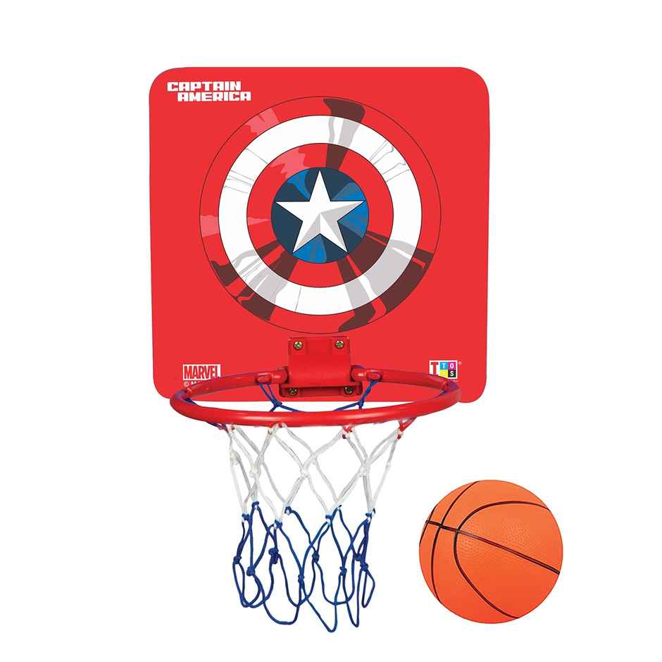 Itoys Face Cut Basketball Set- Captain America (Colour May Vary)