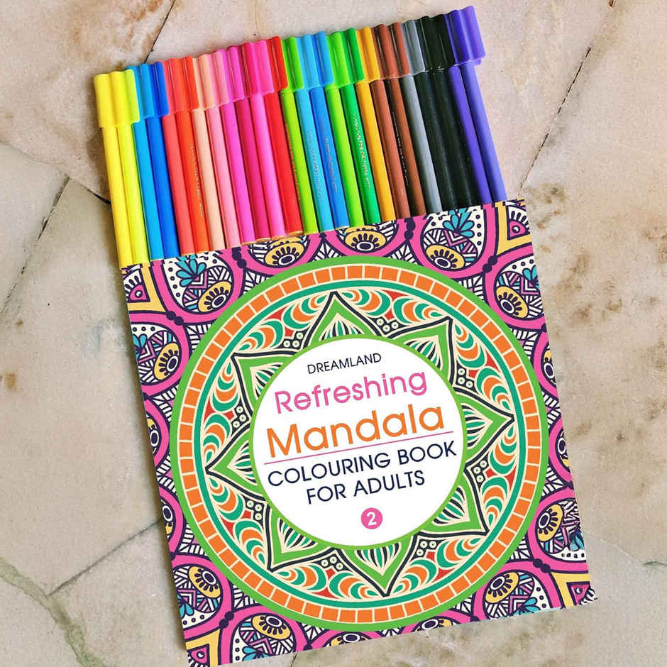 Refreshing Mandala Colouring Book for Adults- 2|Mandala Designs For Peace, Relaxation & Creativity