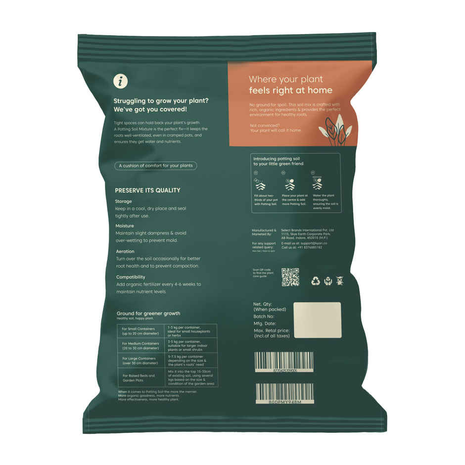 Kyari Potting Soil | Cow dung + Red soil | Mixture for Plants | 5 kg | Garden Accessory