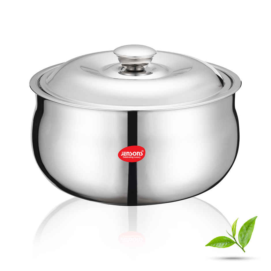 Jensons Stainless Steel Trendy Belly Casserole 1500 ml