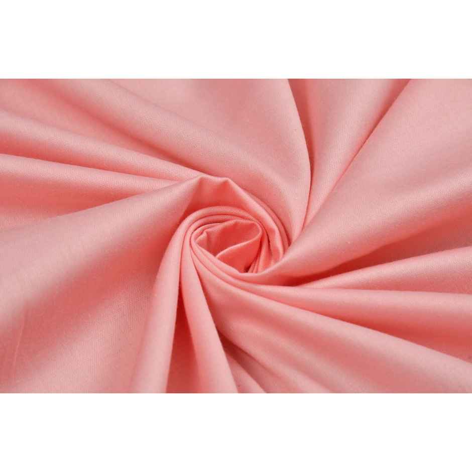 Florida Plain Cotto King Size Bedsheet for Double Bed with 2 King Size Pillow Covers 300 TC Size