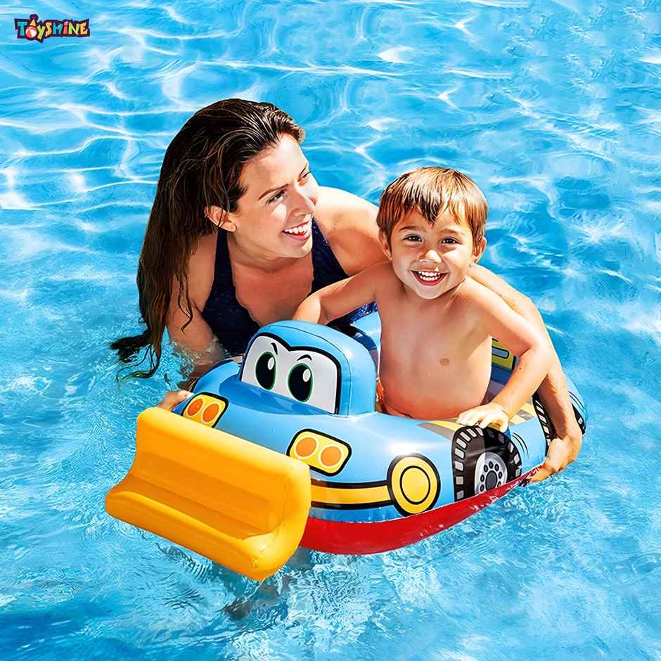 Toyshine Inflatable Construction Theme Swimming Pool Tub Tube Water Play Centre Toy for Kids