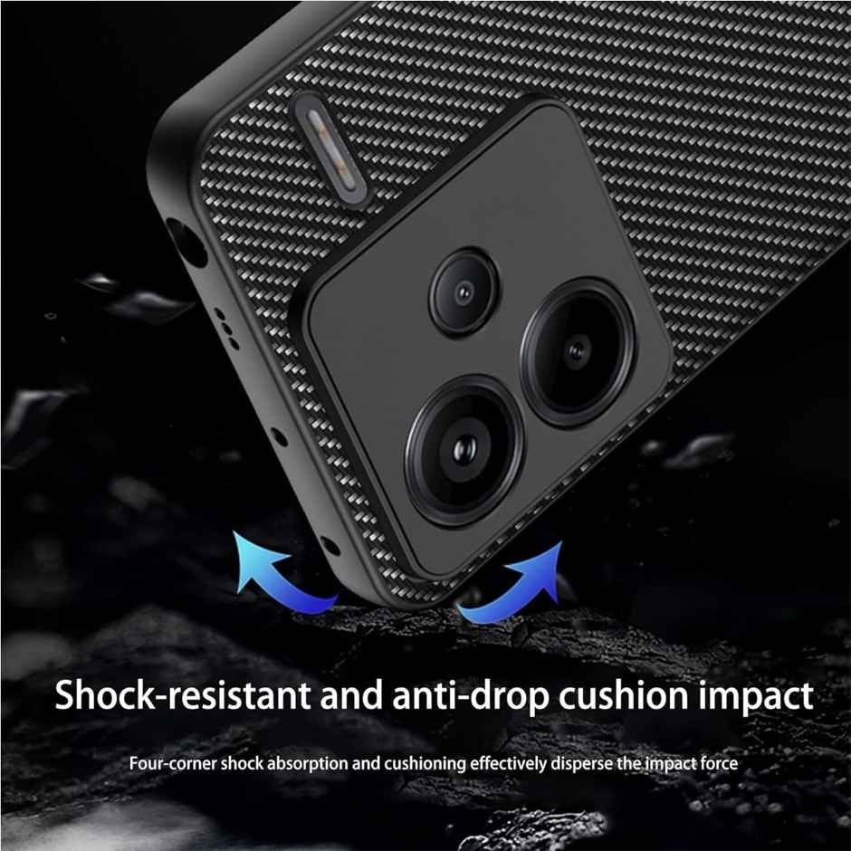 Kwine Case Redmi Note 13 Pro Plus 5G Back Cover - Textured Case