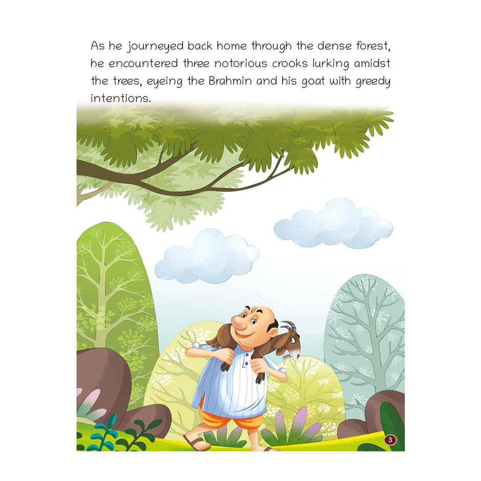 Oswaal Books Lil Legends Illustrated Panchtantra Stories For Kids 2+ | The Brahmin & Three Crooks