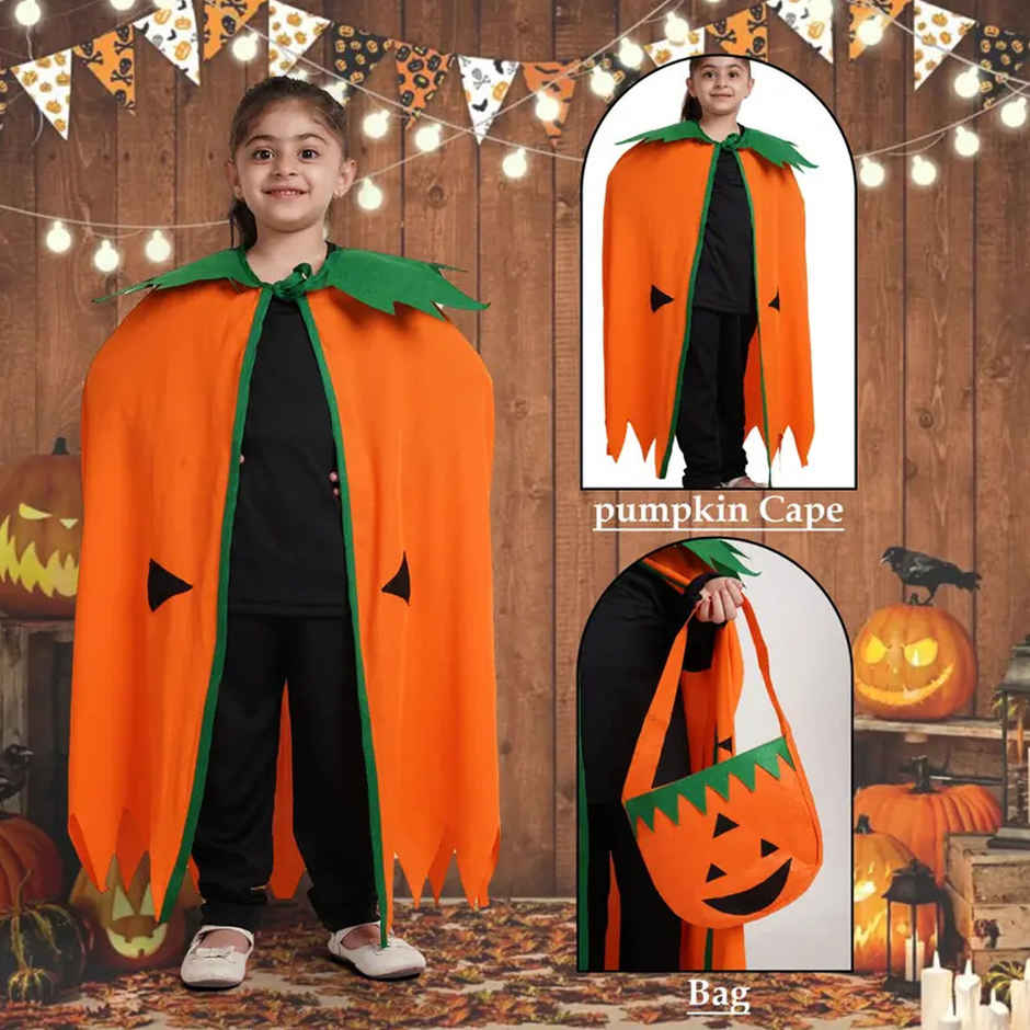 Pumpkin Robe Halloween Costume | Age 5-6 Years | Sheen And Shine