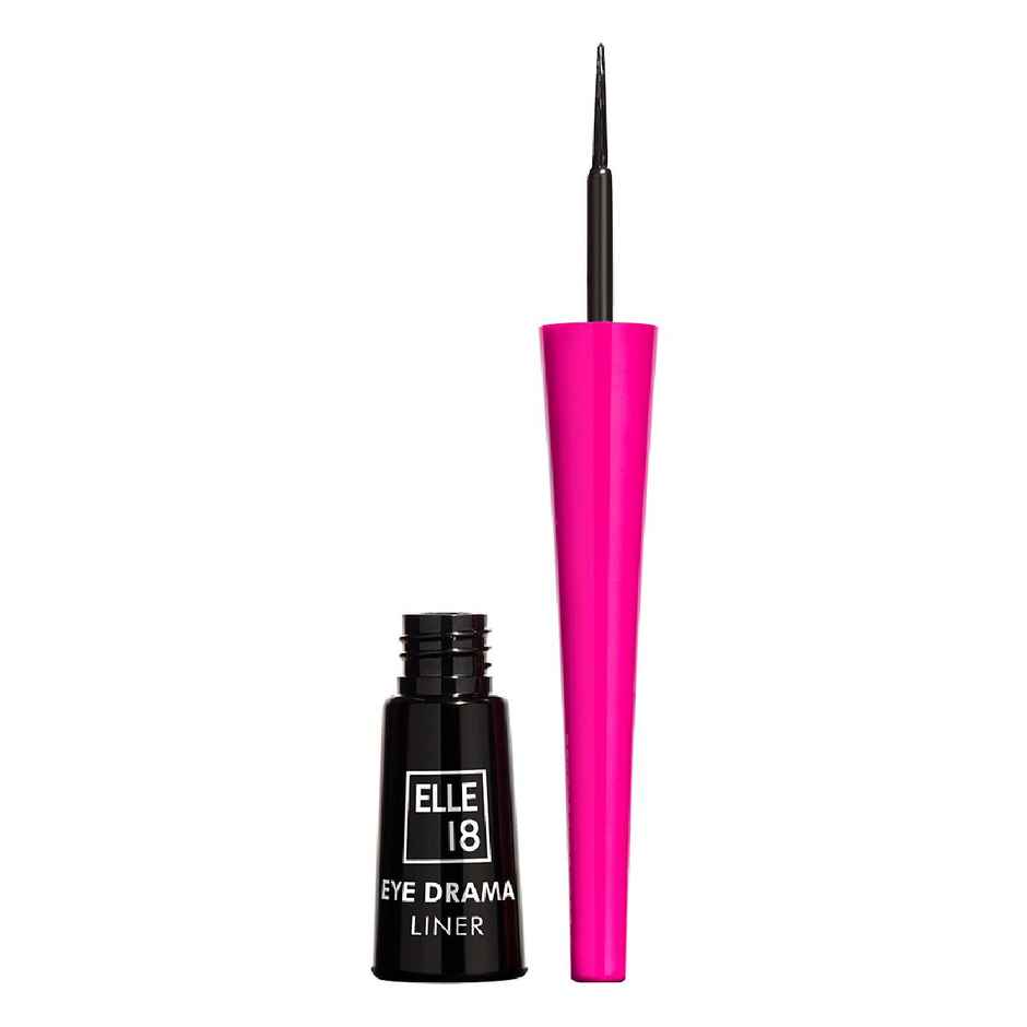 Elle 18 Eyedrama Liner, Long Lasting , Water and Smudge Proof, Black