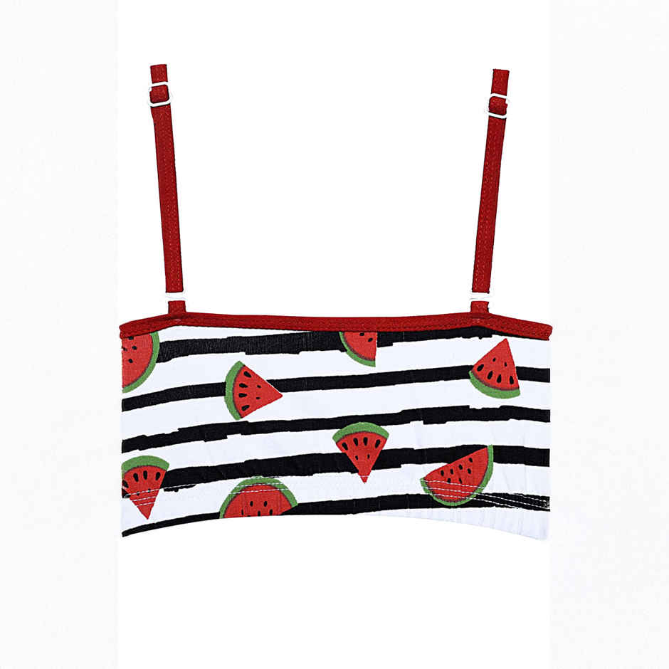 D'chica Girls Tie and Dye Print Non Padded Non Wired Teenager Bra | Yellow - XXS