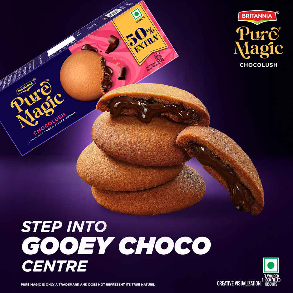 Britannia Pure Magic Chocolush Choco Filled Cookie
