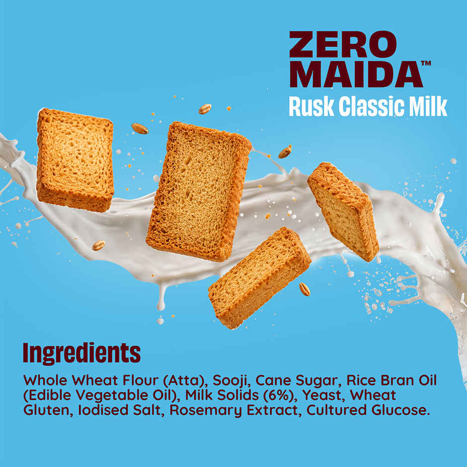 The Health Factory Milk Rusk | Zero Maida