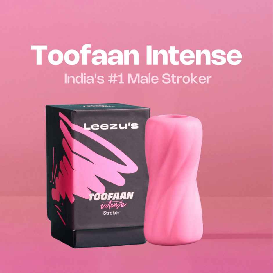 Leezu's Toofaan Intense Stroker Personal Massager with Water Based Lubricating Gel