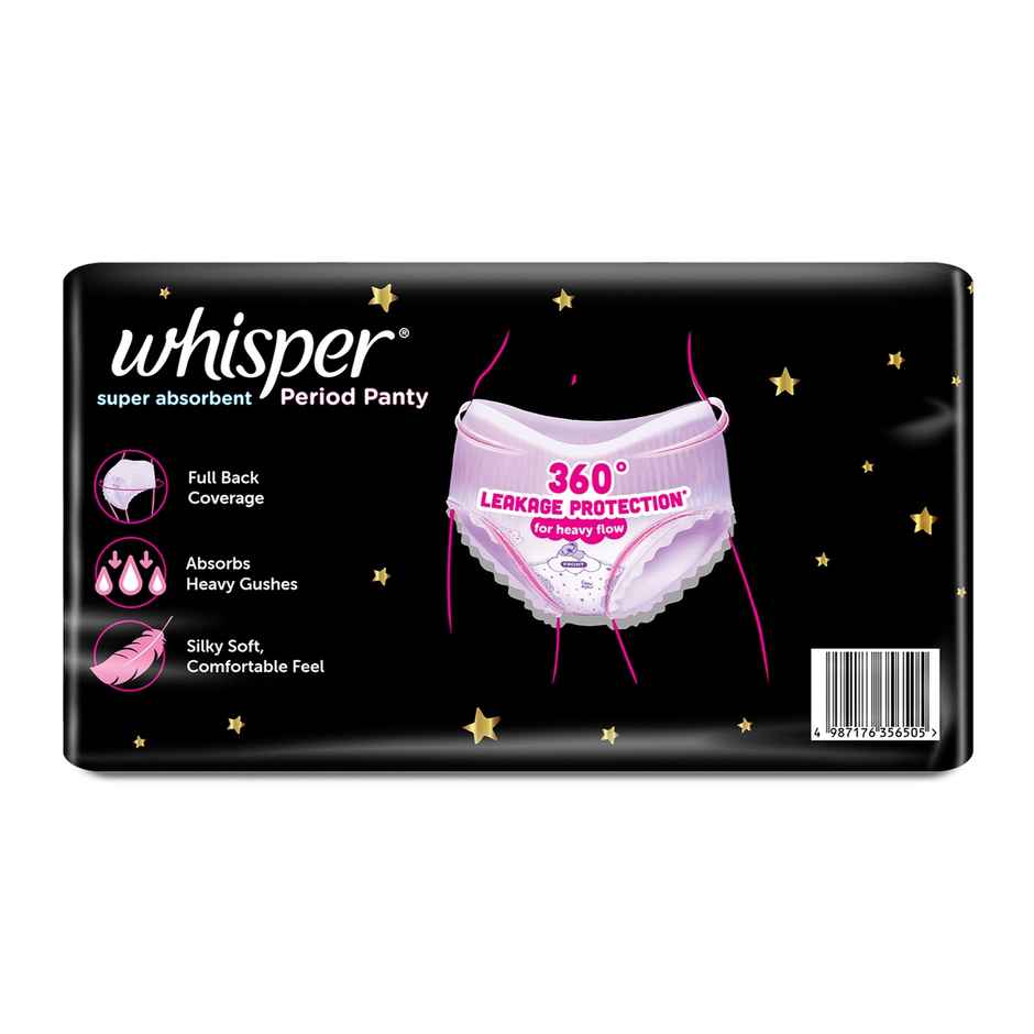 Whisper Super Absorbent Period Panty | M-L Pants
