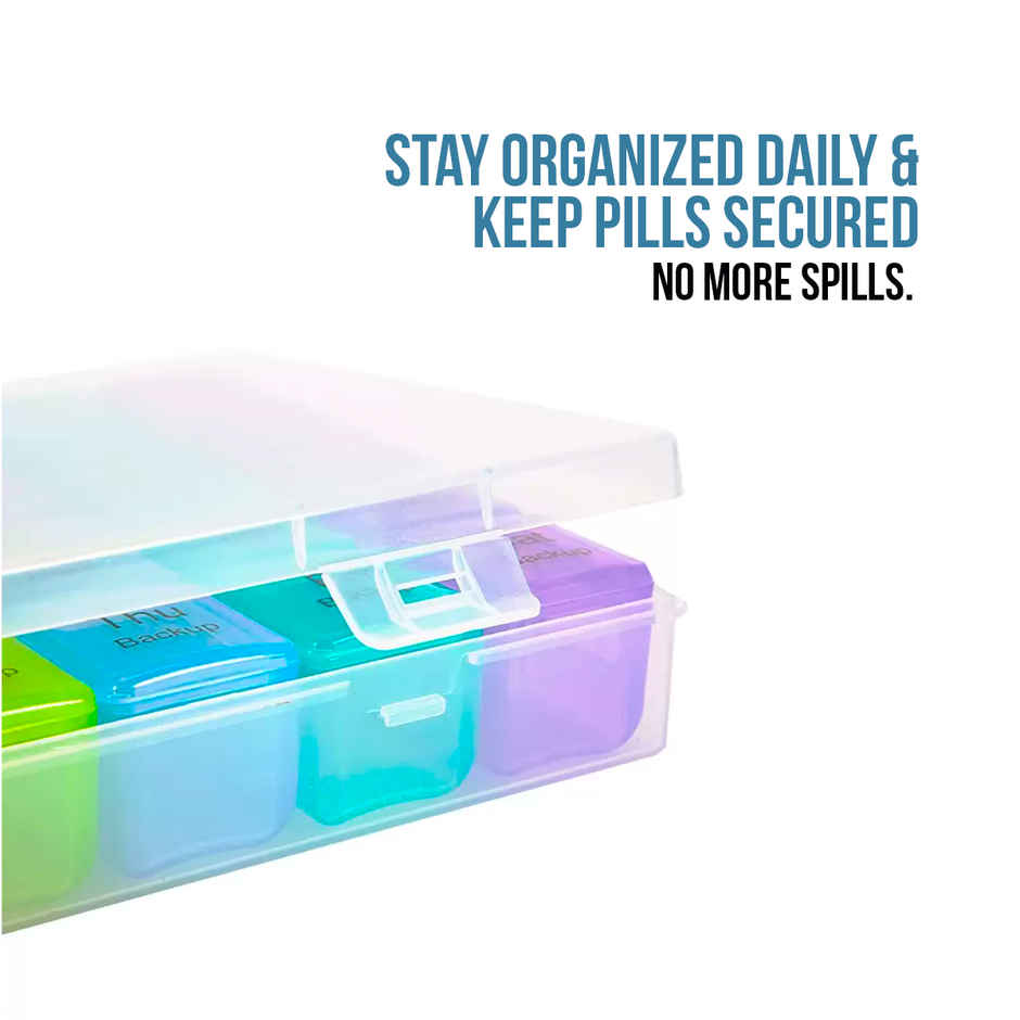 Urbanfix Bulfyss 7 Color Pill Box Medicine Storage Case Container Holder Weekly Day Pill Organizer