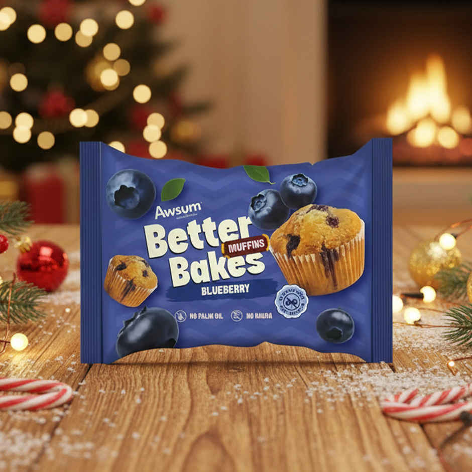 Awsum Better Bake Blueberry Muffin | Soft & Fruity