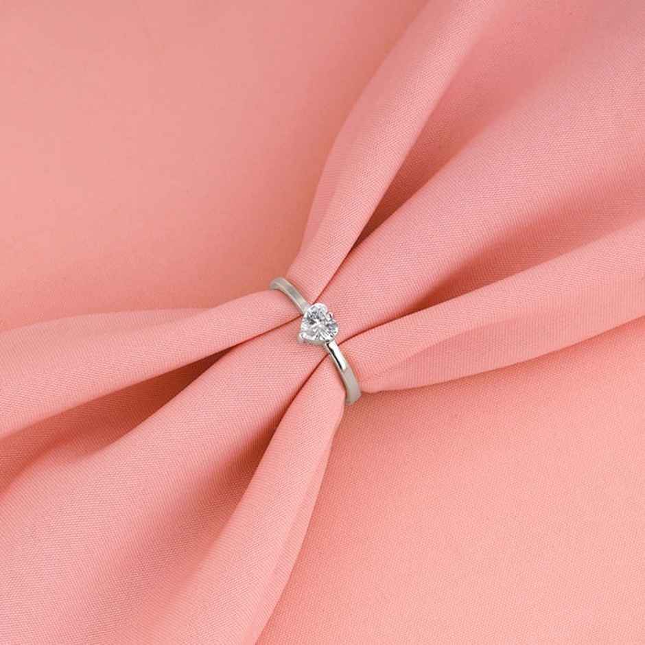 Giva Silver Passionate Love Ring