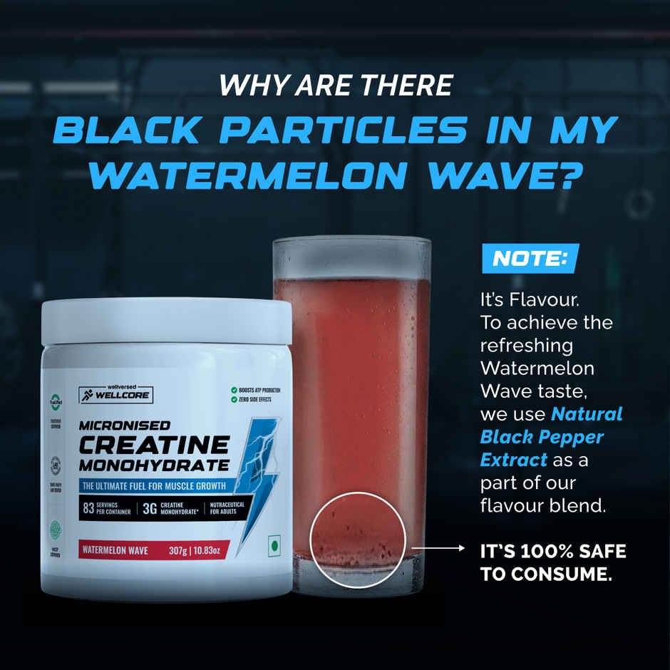 Wellcore Micronised Watermelon Wave Creatine Monohydrate | 83 servings
