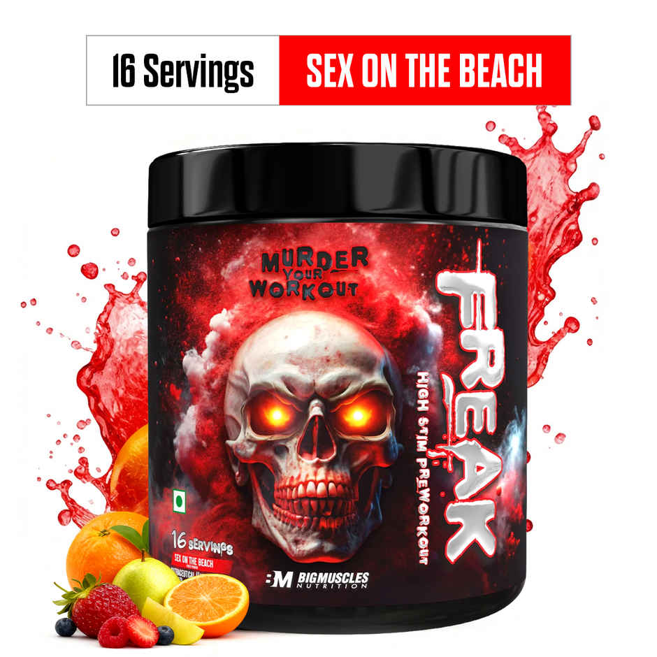 Bigmuscles Nutrition Premium Gold Whey 1Kg Belgian Chocolate (1kg) & Bigmuscles Nutrition Freak Pre-Workout Sex On The Beach (100g) Combo