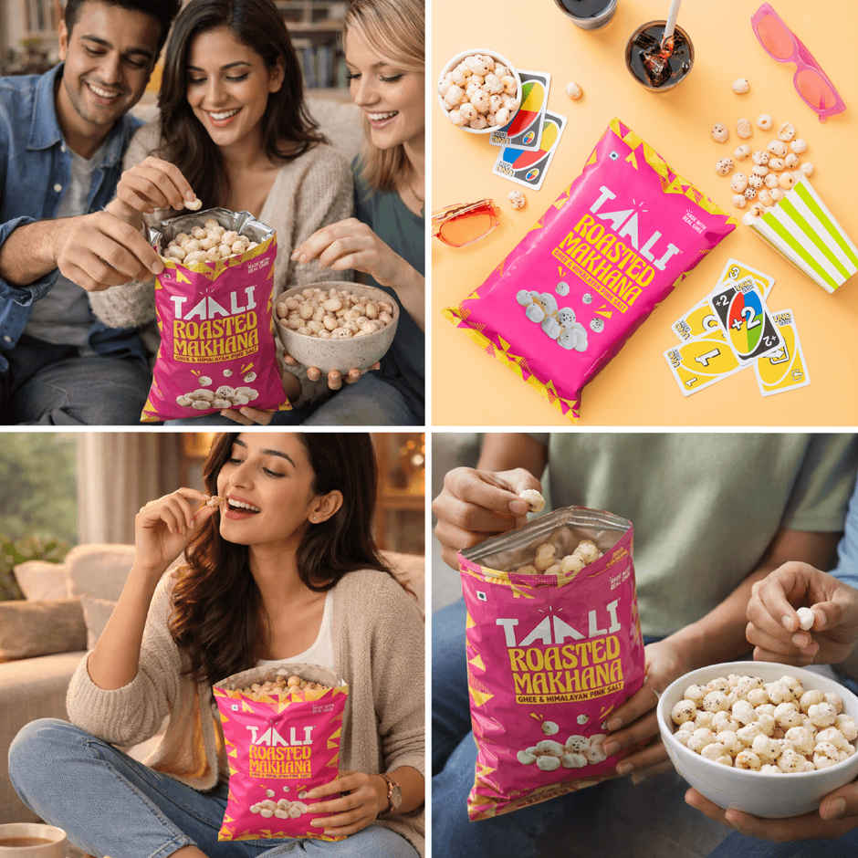 Taali Roasted Makhana - Ghee & Himalayan Pink Salt, Natural, Rich in Protein