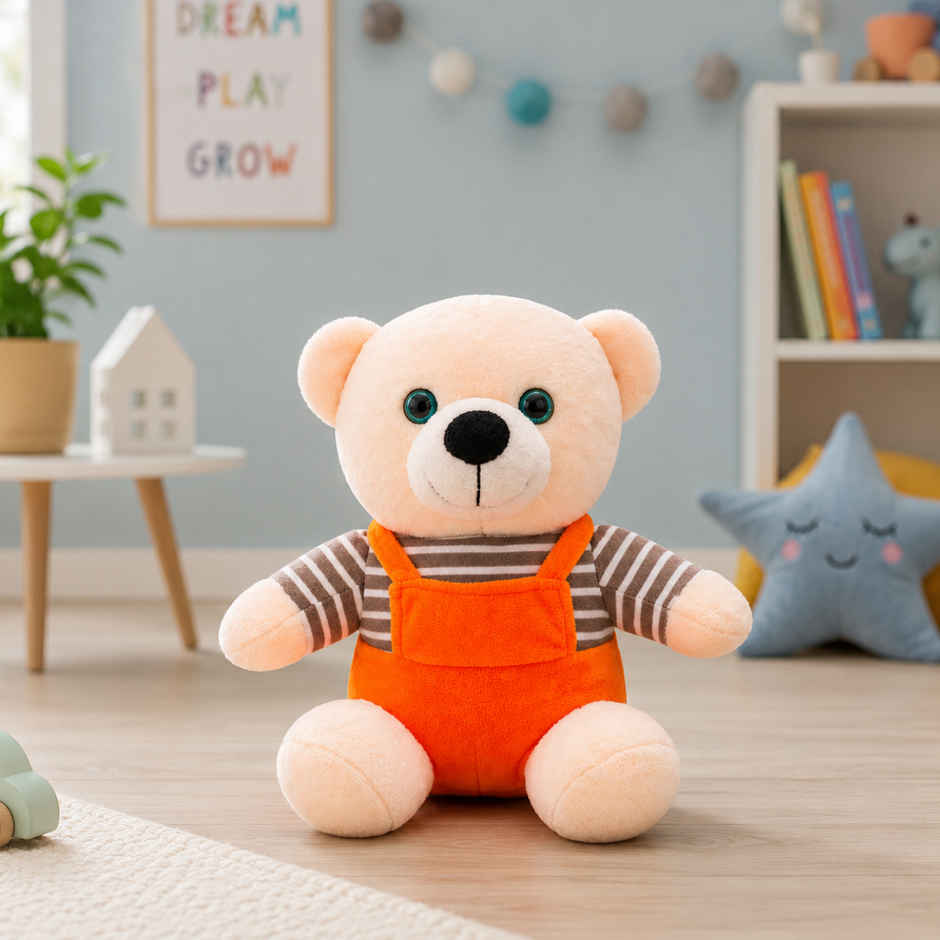 ToyTales PB Teddy Bear Soft Toy | Plushie Stuffed Animal Toys | Birthday Gift for Kids | 25cm