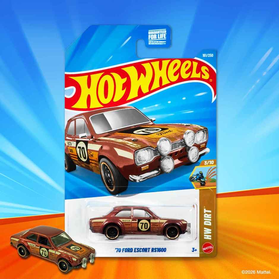 Hot Wheels Worldwide Basic Car | HW 70 Ford Escort RS1600 | Toy Car for Kids & Collectors