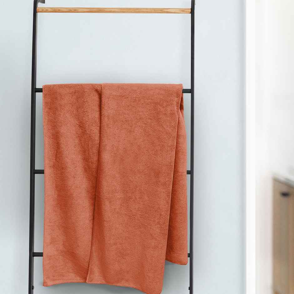 Sassoon Microfiber Medium Bath Towel | Rust | 60 x 120 cm