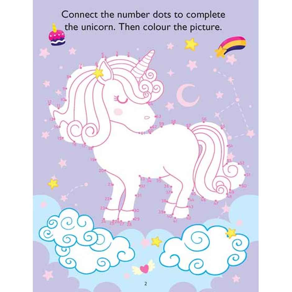 My Magical Unicorn Sticker & Activity Book For Kids Age 3-8 Yr | Cute Unicorn Designs For Colouring