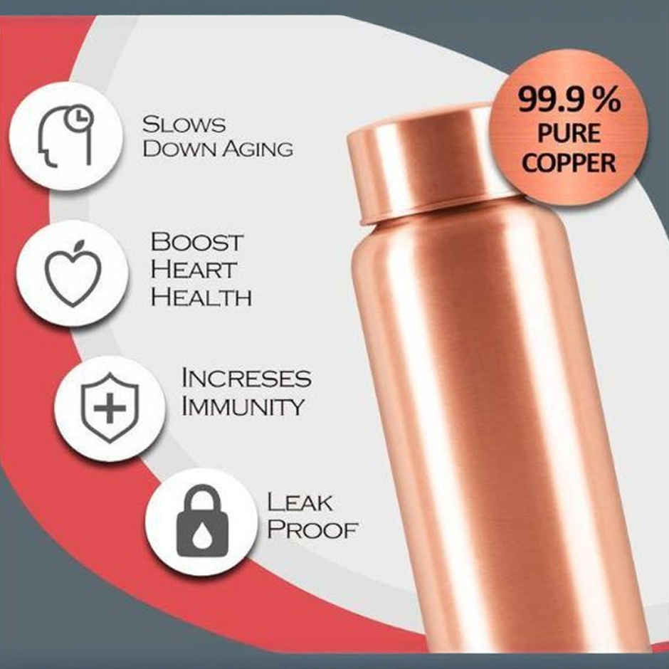 Milton Copper Aqua Water Bottle | Copper | 950 ml