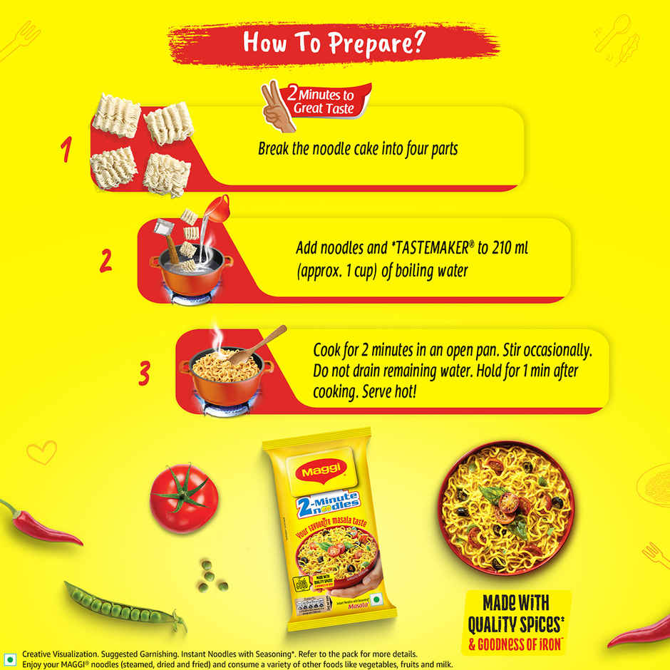 MAGGI 2-Minute Instant Noodles | Masala Noodles | Made With Quality Spices