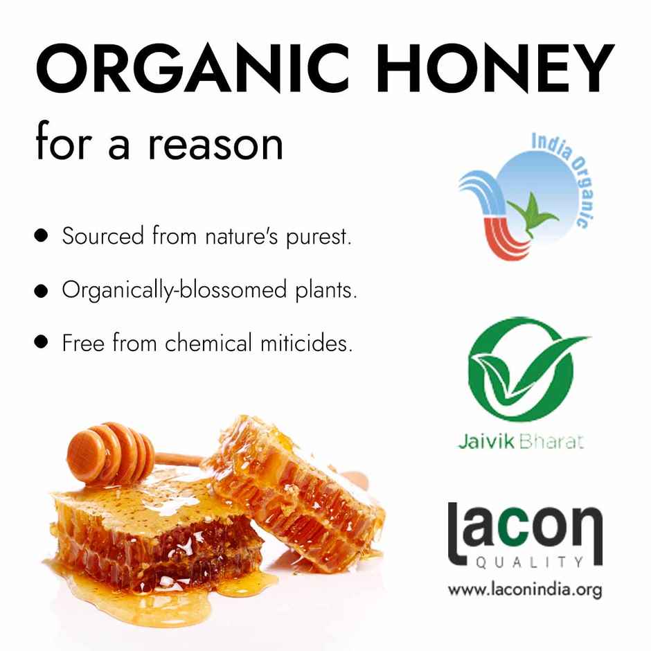 Kapiva Organic Honey Truly Natural & Organic | Strengthens Immunity & Aids Digestion