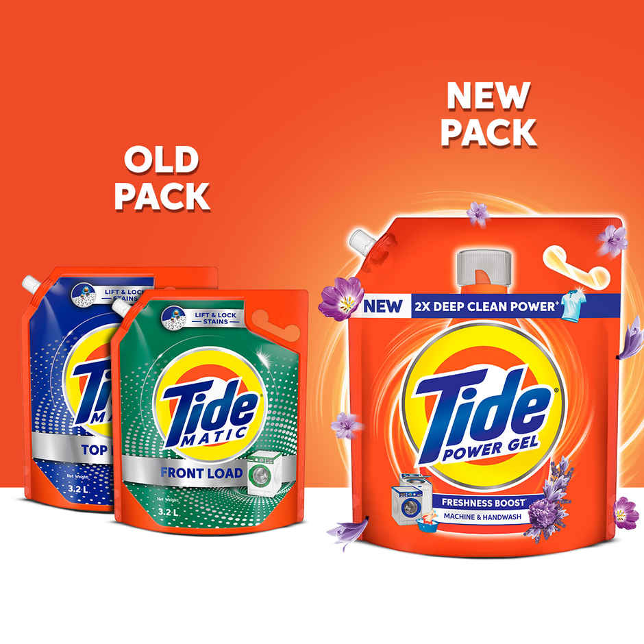 Tide Power Gel Liquid Detergent for Top Load & Front Load Washing Machine