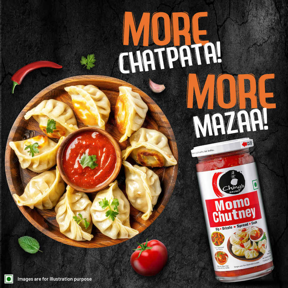 Ching'S Secret Momo Chutney (250g) & Prasuma Peri Peri Veg Momos (15pc) Combo 