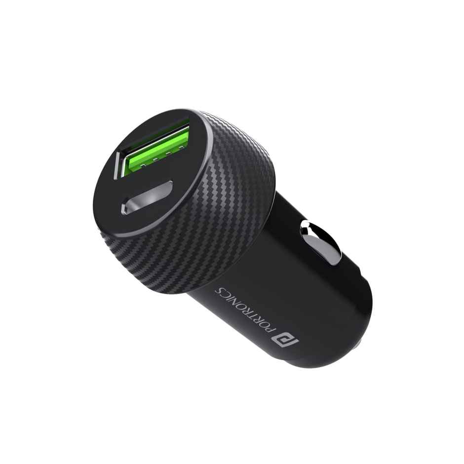 Portronics Car Power 7 Car Charger With Dual Output (Pd+Qc)