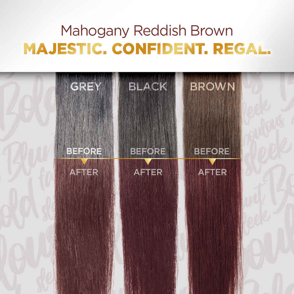 Bblunt Mahogany Salon Secret High Shine Conditioning Hair Colour | Reddish Brown