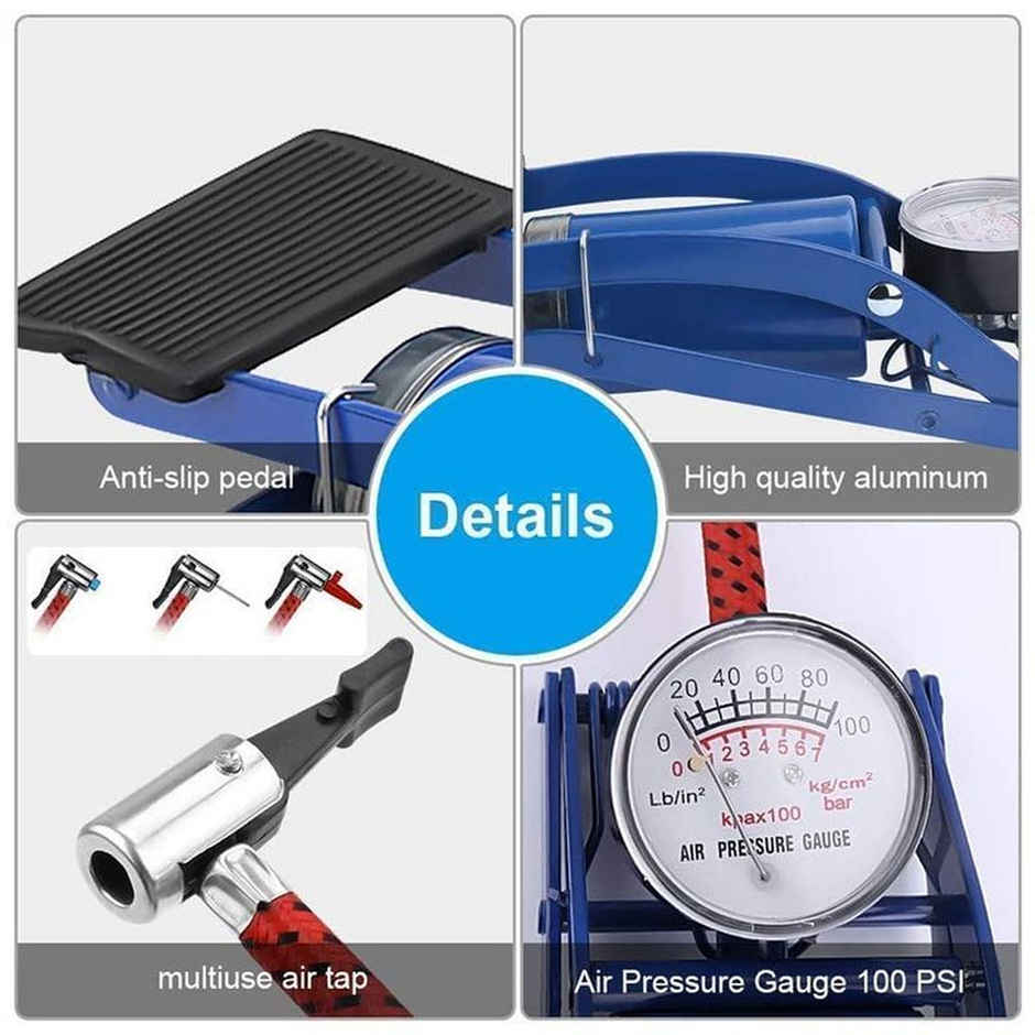 Portable Foot Air Pump for Bikes & Bicycles | Essential Gear