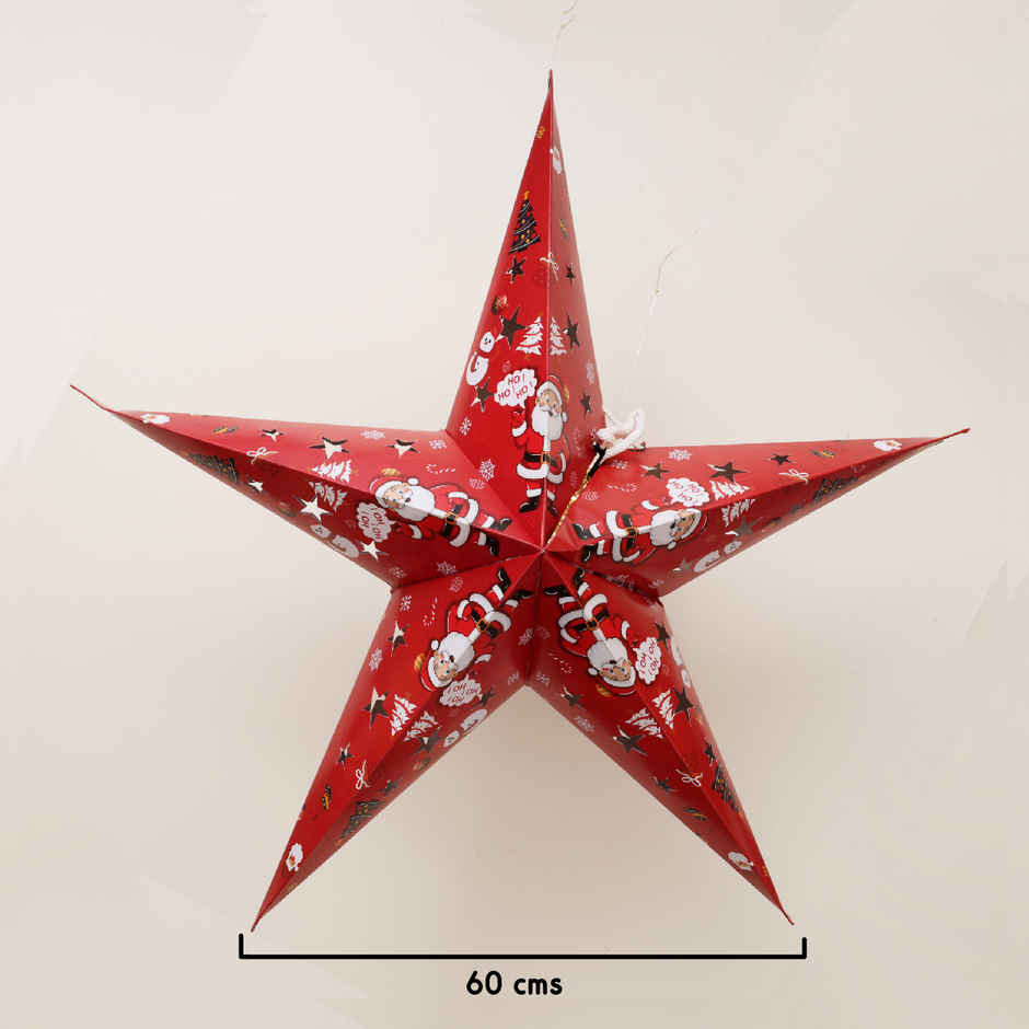 Christmas Star Lantern | Red | 60 cm | Oye Happy
