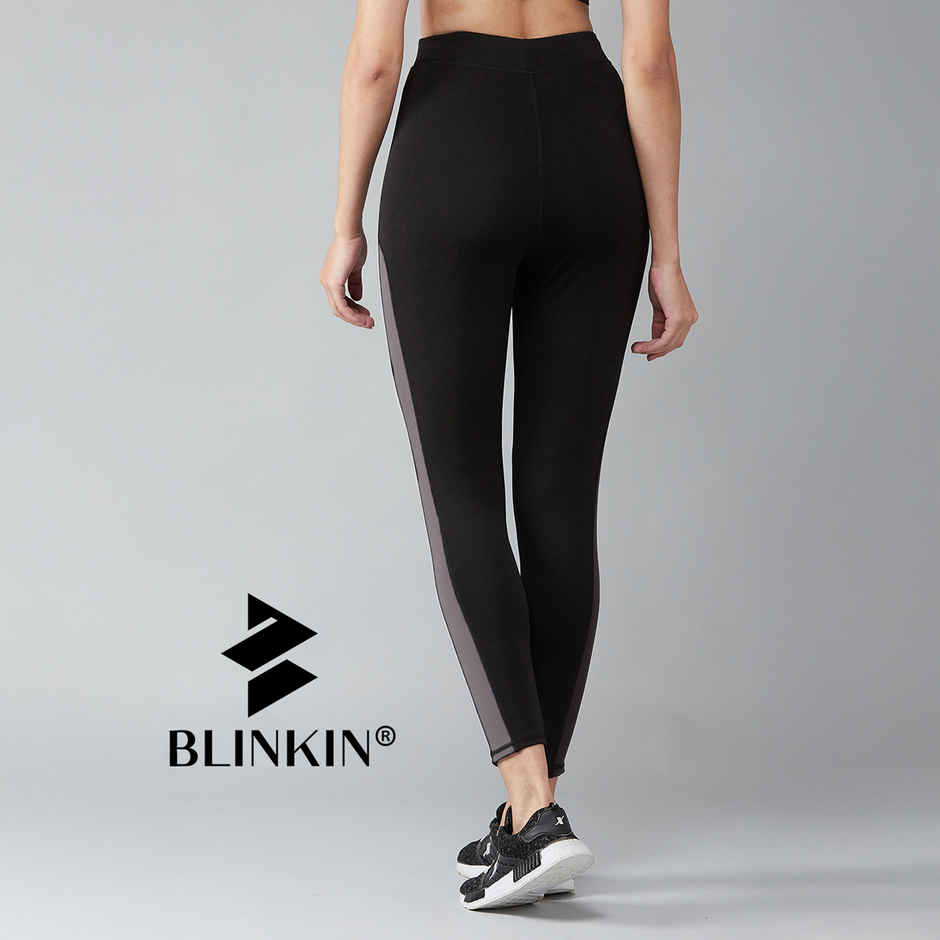 Blinkin Women's Gym Tights & Pants - Black | Grey | Active Wear | Yoga Pants | XL